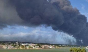 Incendio Zona Industrial Matanzas