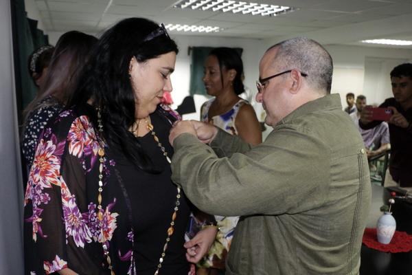 Jorge Luis Broche Lorenzo presidió el acto de reconocimiento al cidc. foto: Calixto N. Llanes