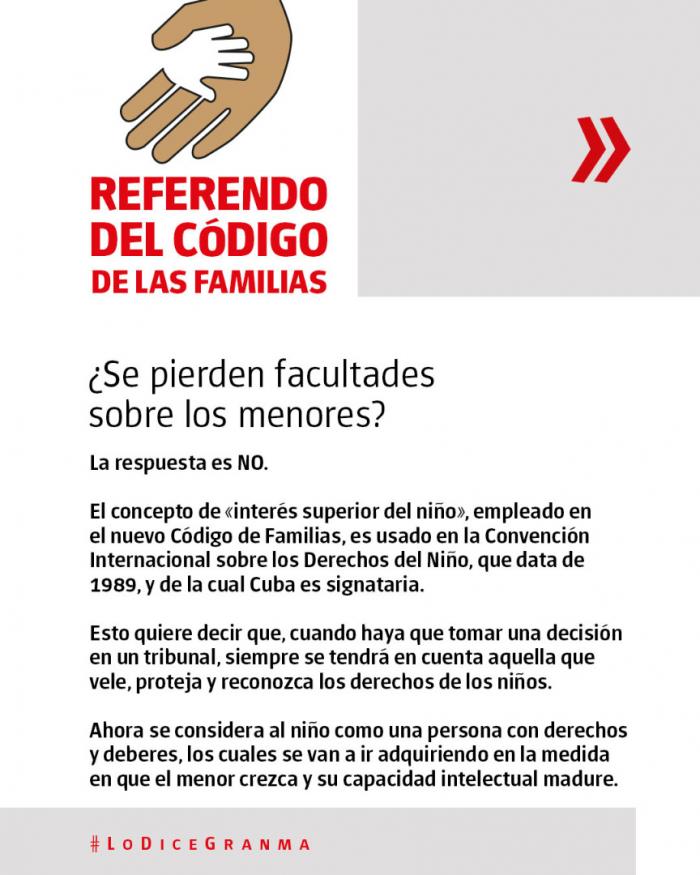 ¿Qué derechos tienen los niños en el nuevo Código de las Familias?