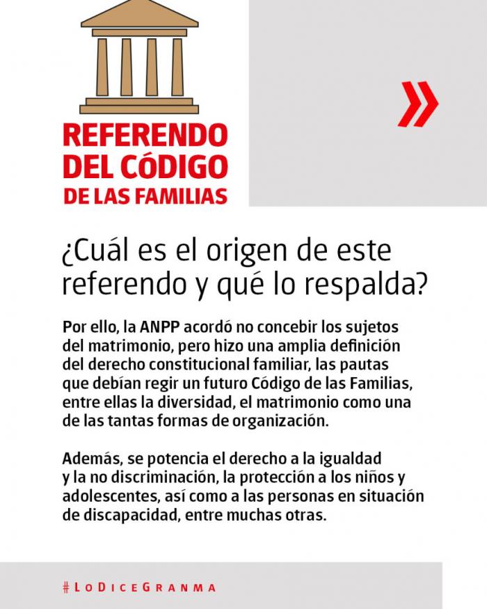 ¿Por qué el Código de las Familias se lleva a referendo?