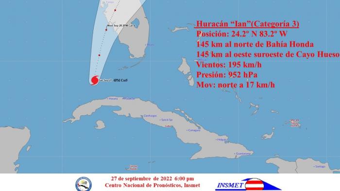 Huracán Ian se aleja definitivamente de Cuba
