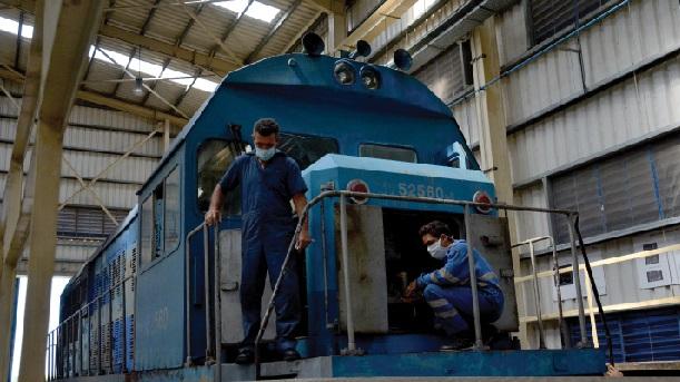reparación de locomotoras