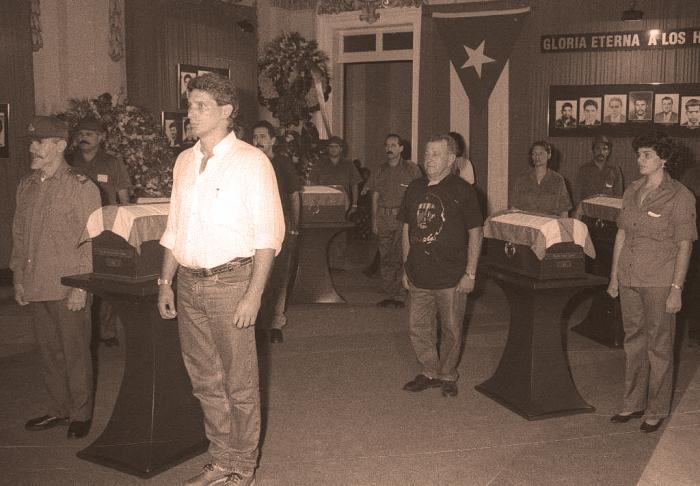 Ramiro Valdés y Miguel Díaz-Canel Bermúdez