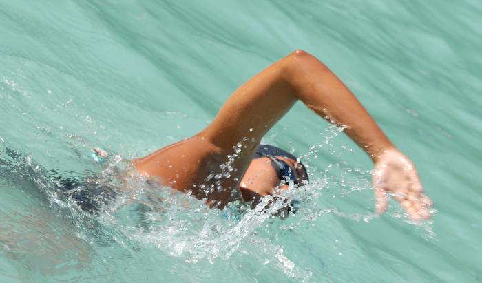 Copa de Natacion Marcelo Salado, Elizbeth Gómez ganadora de los 200 metro libre.