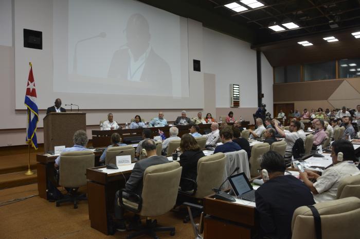 Clausura del Encuentro de Partidos Comunistas y Obreros presidido por el Primer Secretario del Partido y Presidente de la Repùblica Miguel Dìaz Canel Bermùdez. 