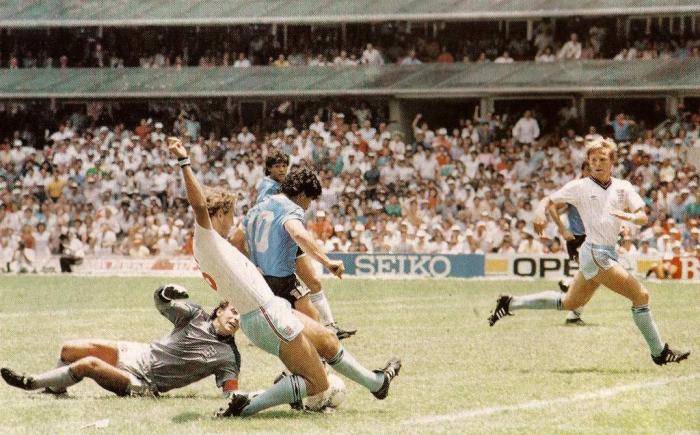 Argentina vs. Inglaterra en la cita de México-1986. 