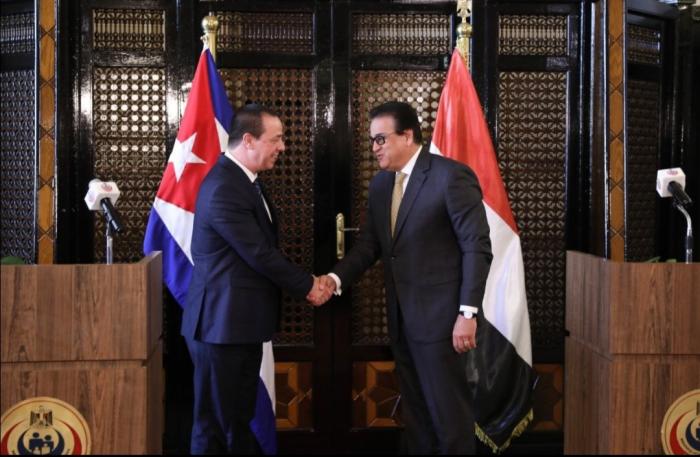 Intercambio entre Ministro de Salud de Cuba y Egipto- José Angel Portal Miranda