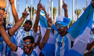 celebracioness fans en Mundial de Qatar
