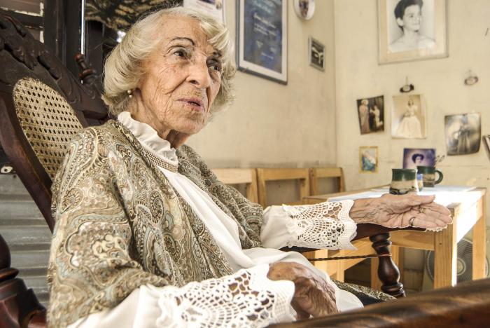 Premio de teatro 2018. Entrevista realizada a Herminia Maria Sanchez Quintana en su casa de prado 166 esquina colon
