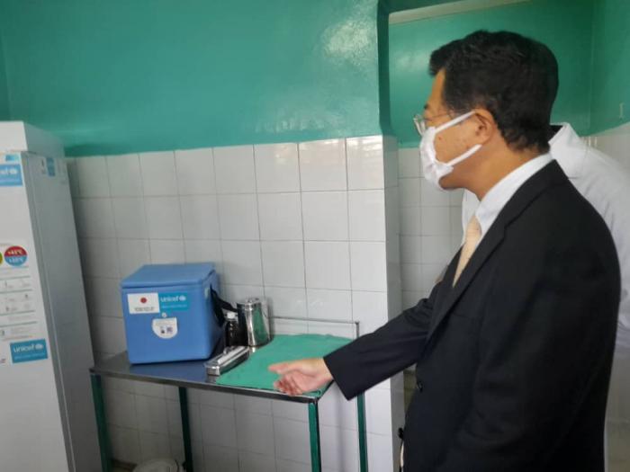 Entrega de donativos del Gobierno y pueblo de Japón