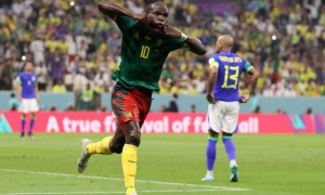 Vincent Aboubakar marcó el gol del triunfo ante Brasil.