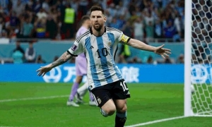 Lionel Messi abrió el marcador.