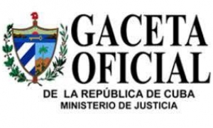 Gaceta oficial de la República de Cuba