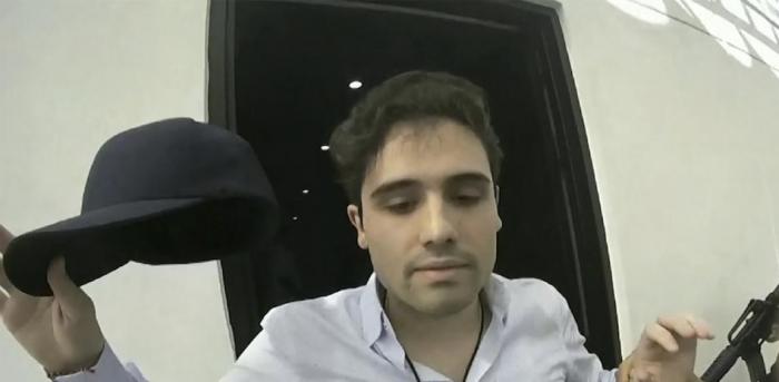 Momento de la captura del narcotraficante mexicano Ovidio Guzmán López. 