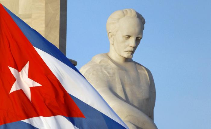 Marti bandera cubana