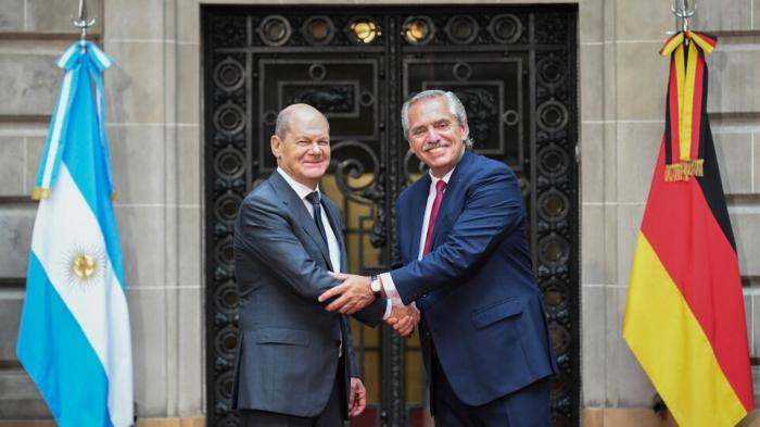 visita del canciller alemán, Olaf Scholz, a Argentina