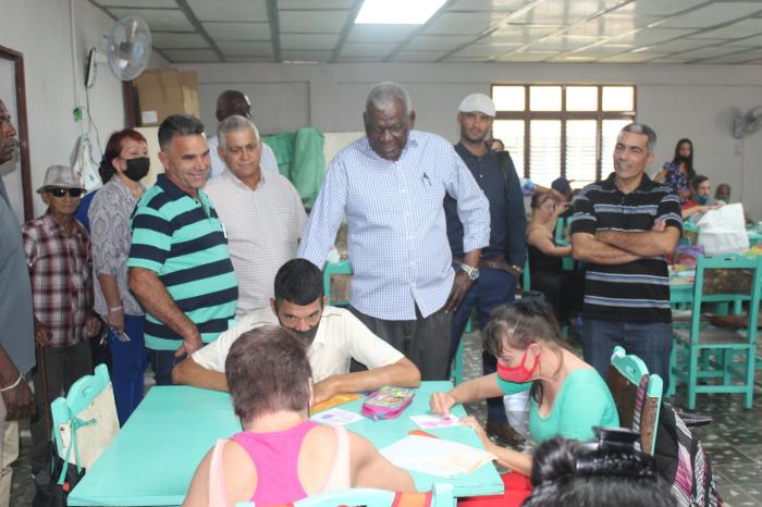 Esteban Lazo señaló que en La Castellana se evidencia la inmensa obra y la vocación humanista de la Revolución Cubana, de profunda solidaridad y amor. Foto: Kendry Luis Bosch Cuéllar 