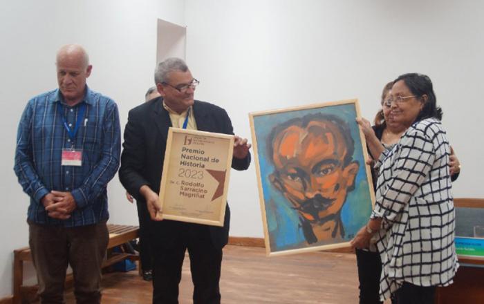 Sarracino Magriñat recibió el Premio Nacional de Historia