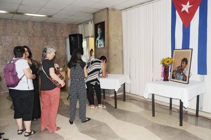 Homenaje de los trabajadores del Periódico Granma a Rolando Pérez Betancourt con motivo de su deceso el pasado 18 de febrero del 2023