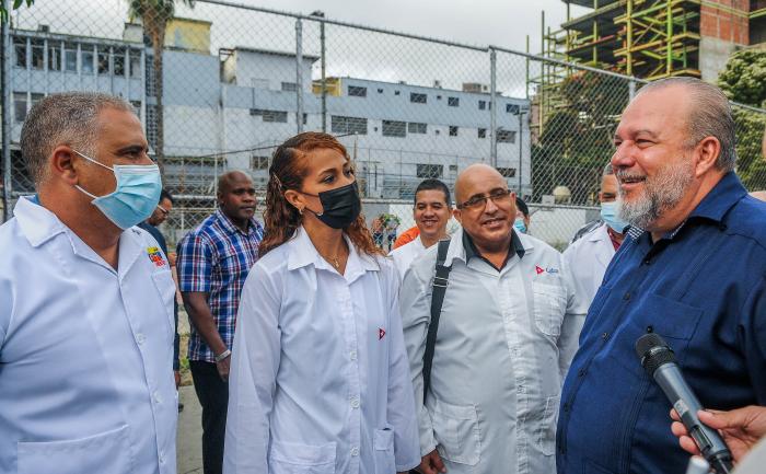 Visita a la República Bolivariana de Venezuela del 1er Ministro de la República de Cuba, Manuel Marrero Cruz, visita al CDI donde laboran colaboradores de la salud