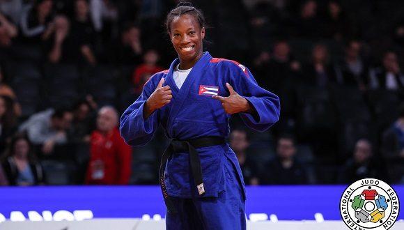 La judoca Maylín del Toro en el Abierto Panamericano de Medellín