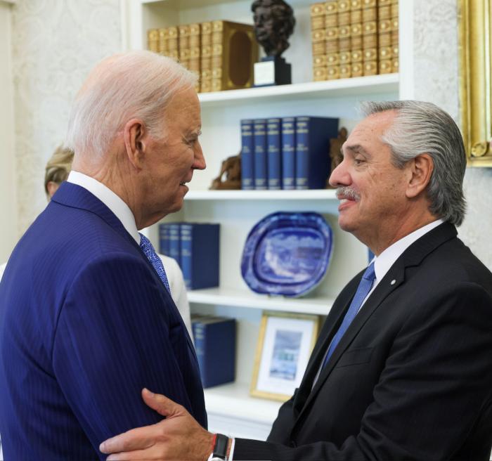Alberto Fernandez y Joe Baiden