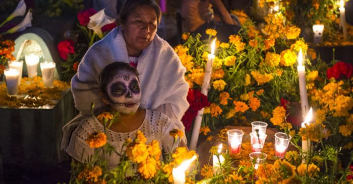 Celebración mexicana Día de Muertos. 