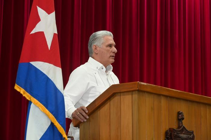 Encuentro Internacional de solidaridad, presidido por Miguel Díaz-Canel Bermúdez, Primer Secretario del CCPCC y Presidente de la República