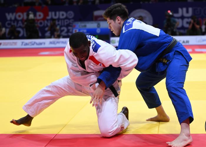Iván Silva vs.iSanshiro Murao, en la discusión de la medalla de bronce. foto: Ijf.org