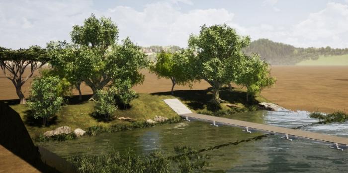 Imagen de cómo debe quedar el proyecto, basado siempre en la coexistencia con la naturaleza.