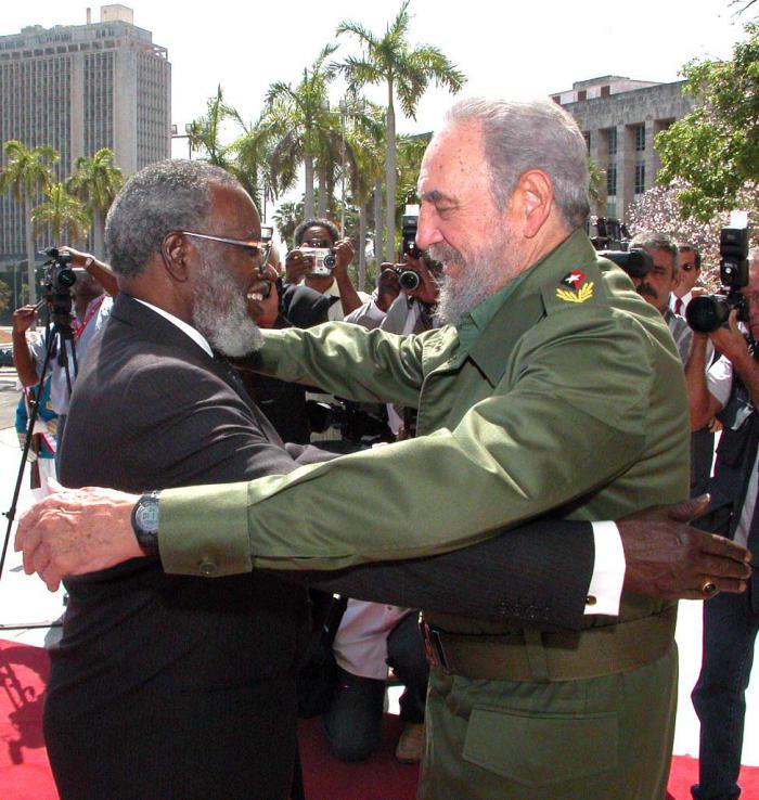  Entre Fidel y Nujoma siempre existió una entrañable amistad. Foto: Ricardo López Hevia 