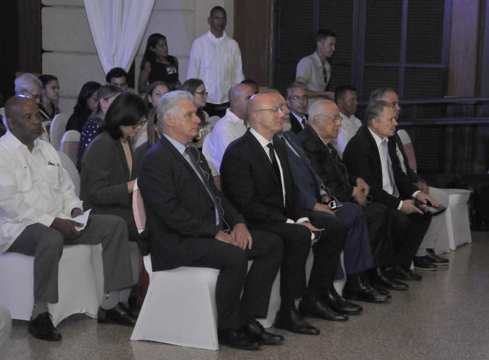 Foro Economico Empresarial Cuba y Rusia   presentacion de los Juegos del Futuro   ,estando presente Miguel Diaz Canel Primer Secretario del PCC y Presidente de la Republica de Cuba,Manuel Marrero Primer Ministro.