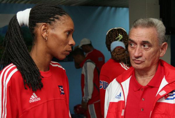 Yumilka Ruiz y el también legendario Eugenio George