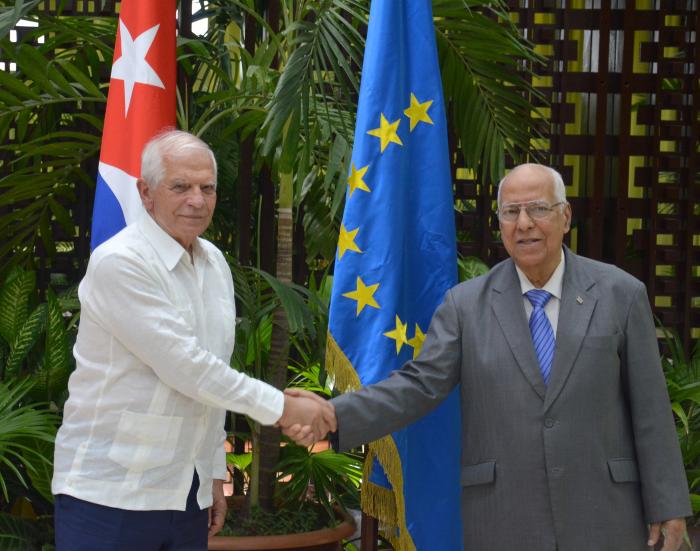 3ser Consejo Conjuto de la UE y Cuba Josehp Borrel.  Ricardo Cabrisas