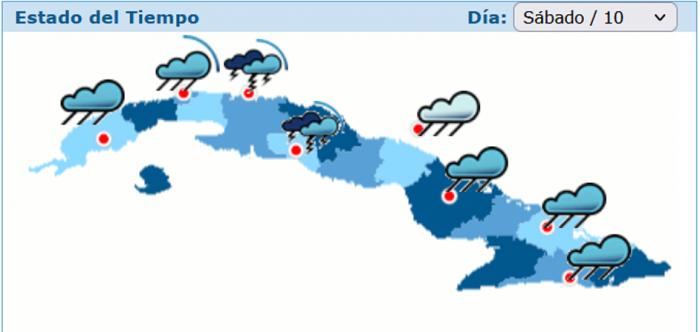 Lluvias numerosas para hoy en la región central