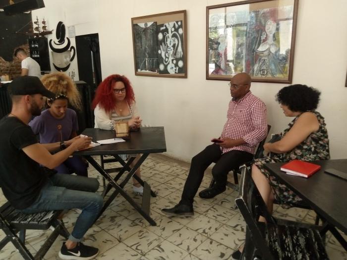 Entre las primeras actividades de la comisión parlamentaria en Ciego de Ávila estuvo el encuentro con jóvenes de la AHS