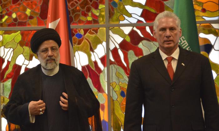 El presidente cubano, Miguel Díaz-Canel Bermúdez y Primer Secretario del Partido,  recibió a su homólogo iraní, Seyed Ebrahim Raisi