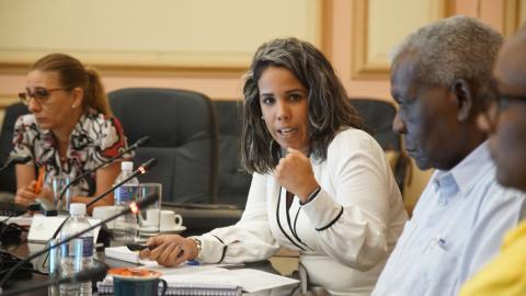 reunión con presidentes de las asambleas municipales del Poder Popular