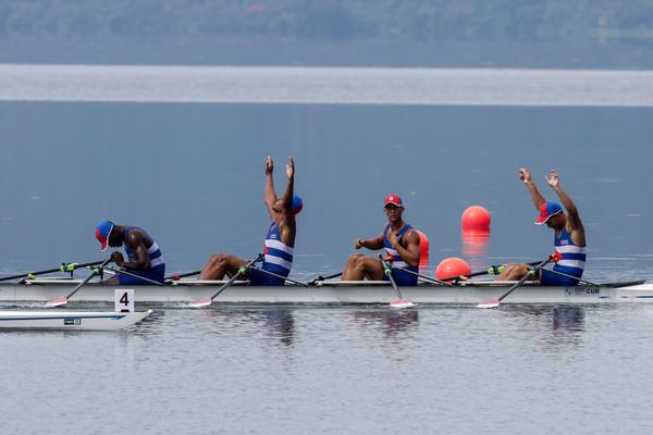 final del remo con sede en el Lago Iliopango, durante los XXIV Juegos Centroamericanos y del Caribe San Salvador, el 28 de Junio de 2023