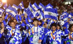 Los atletas salvadoreños dignos anfitriones en esta justa. 