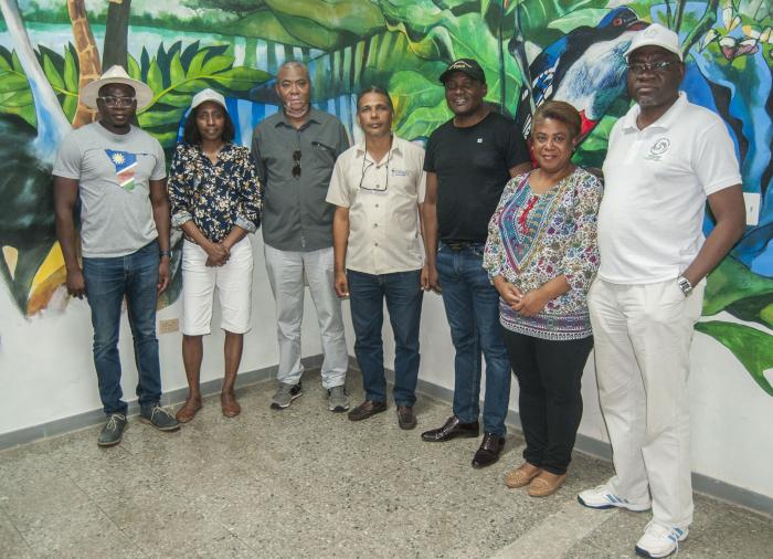 Visita de la Delegacion de Namibia al Zoologico Nacional.