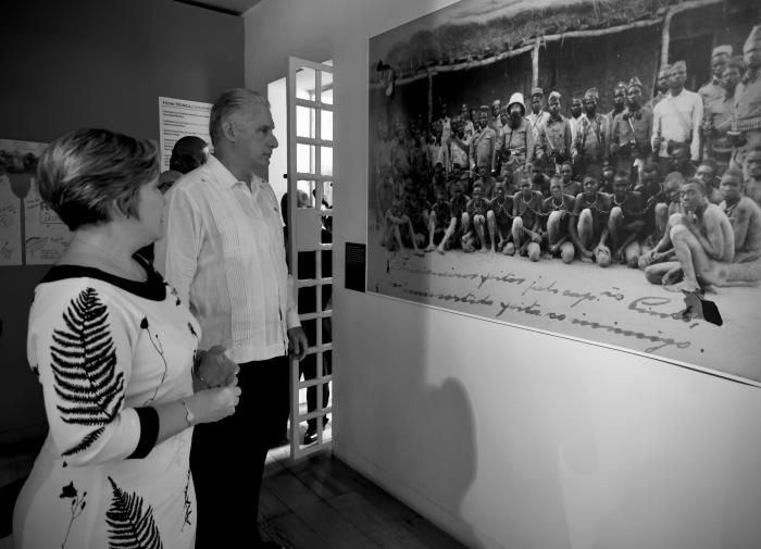 Díaz - Canel en el Museo de Aljube