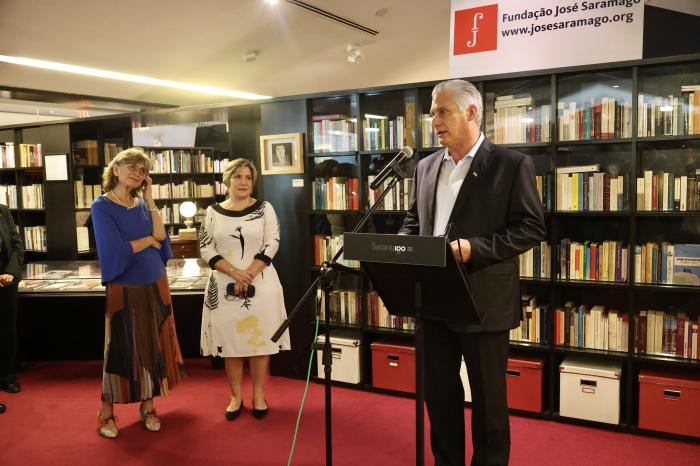 En la sede de la Fundación Saramago