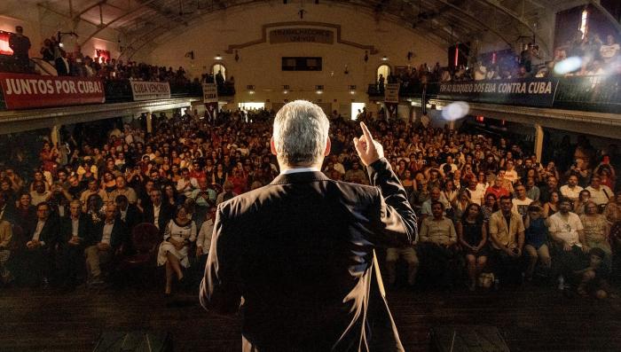 Acto de solidaridad con Cuba en Portugal