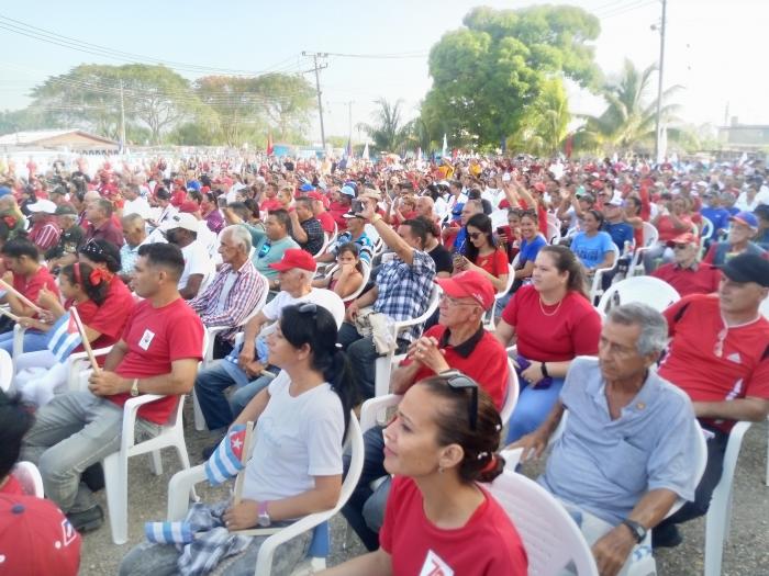 Activa y masiva presencia en el acto por el 26 de Julio en el municipio avileño de Ciro Redondo