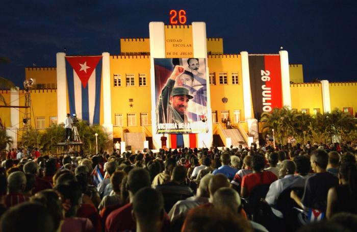 Acto en Santiago de Cuba por el 55 aniversario de los Asaltos a los cuarteles Moncada y de Bayamo, 