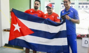 Cuba se impuso con sus estelares pistoleros. foto: abel rojas