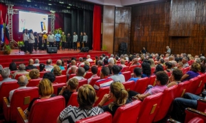 Acto por el 26 de Julio de la sede del CCPCC en la Escuela Superipor del PCC Ñico López,