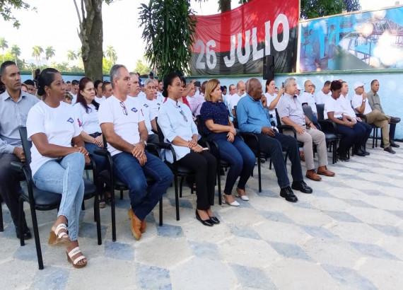 acto nacional por el Día del trabajador hidráulico