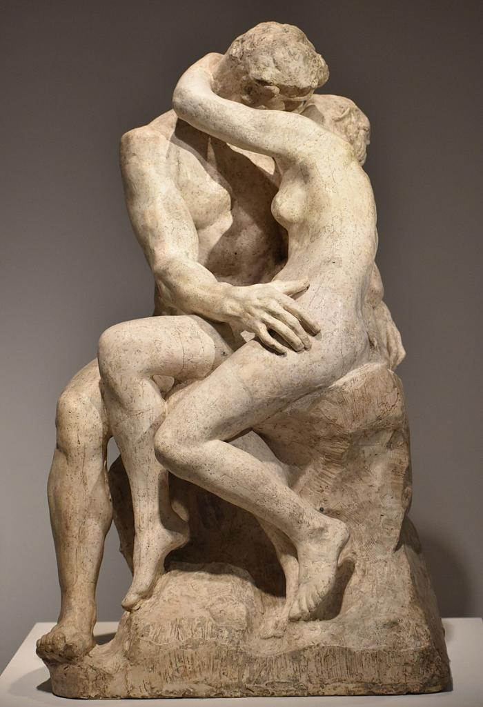 Obra El beso, de Rodin